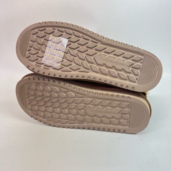 UGG Koolaburra Rozalia Tall Boots Tan Brown Size 8 Fur Lined Brown Bow - Picture 5 of 9